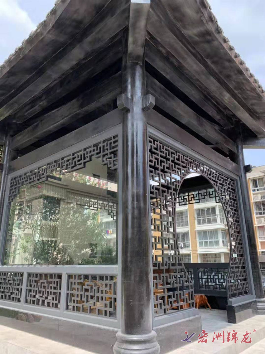 景觀亭子鋁合金窗花