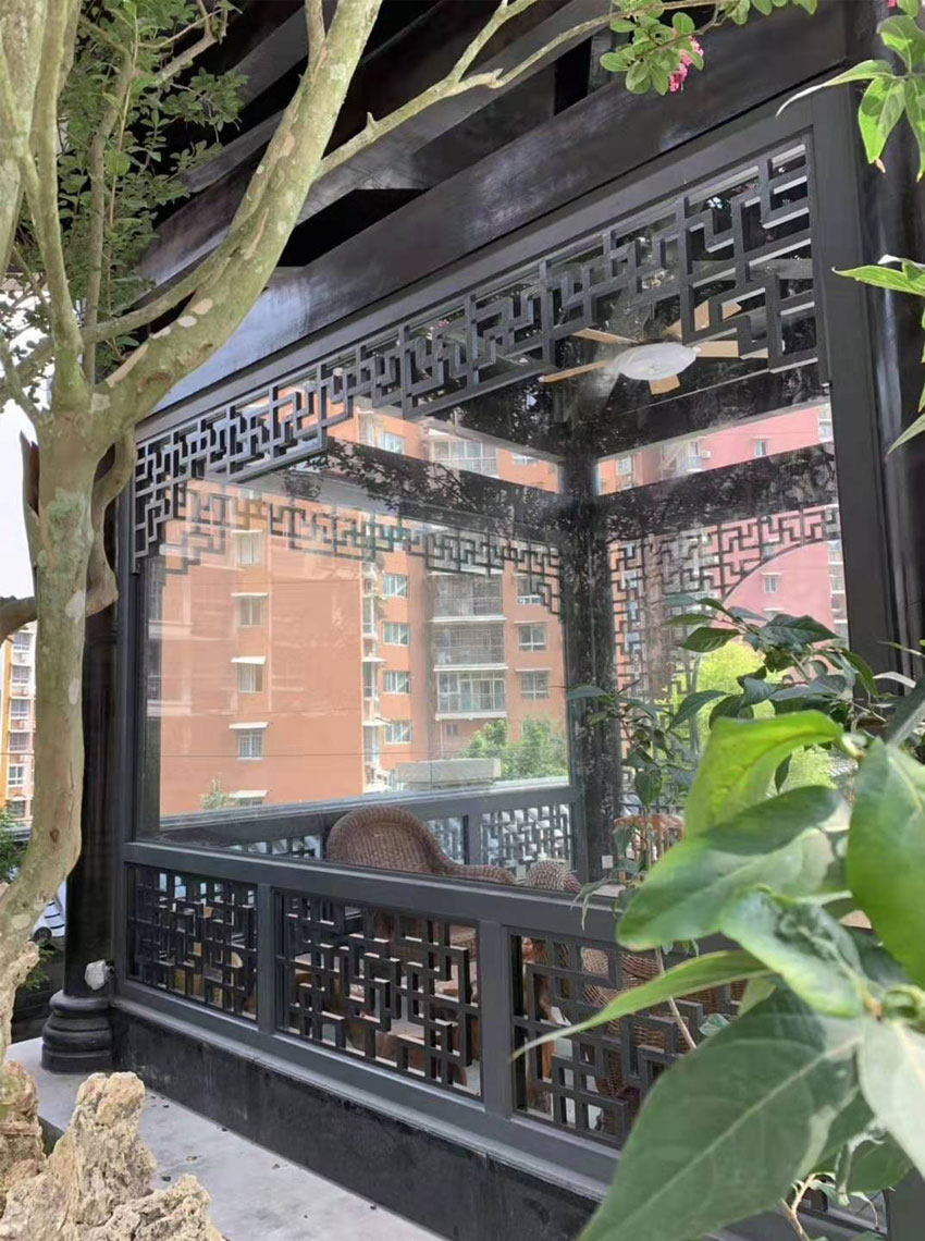 景觀亭子鋁合金窗花