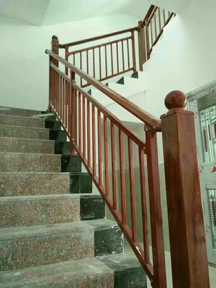 紅色鋅鋼組裝樓梯扶手